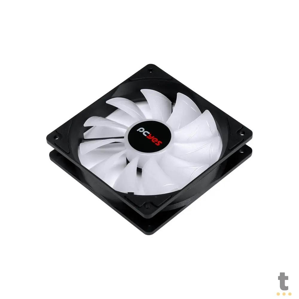 Cooler Fan para Gabinete PCYes Nix 2 ARGB 120mm 03 Pinos - FGNIX2 Truedata