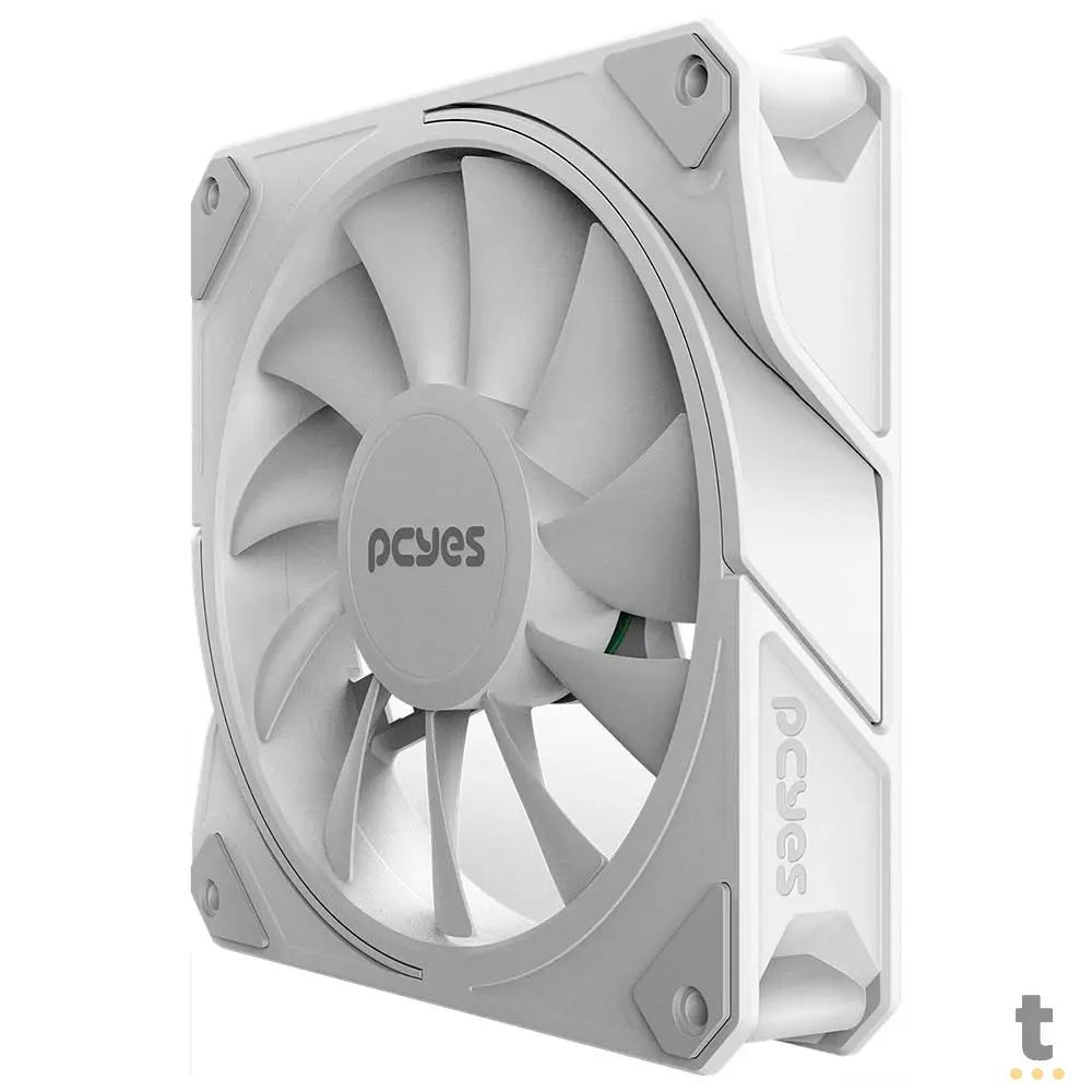 Cooler Fan para Gabinete PCYes Sangue Frio 3 Led ARGB 120mm 03 Pinos Branco - ARGBSF3WGBR Truedata