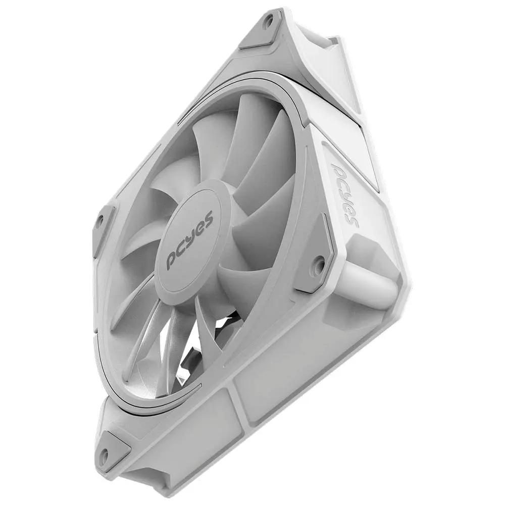 Cooler Fan para Gabinete PCYes Sangue Frio 3 Led ARGB 120mm 03 Pinos Branco - ARGBSF3WGBR Truedata