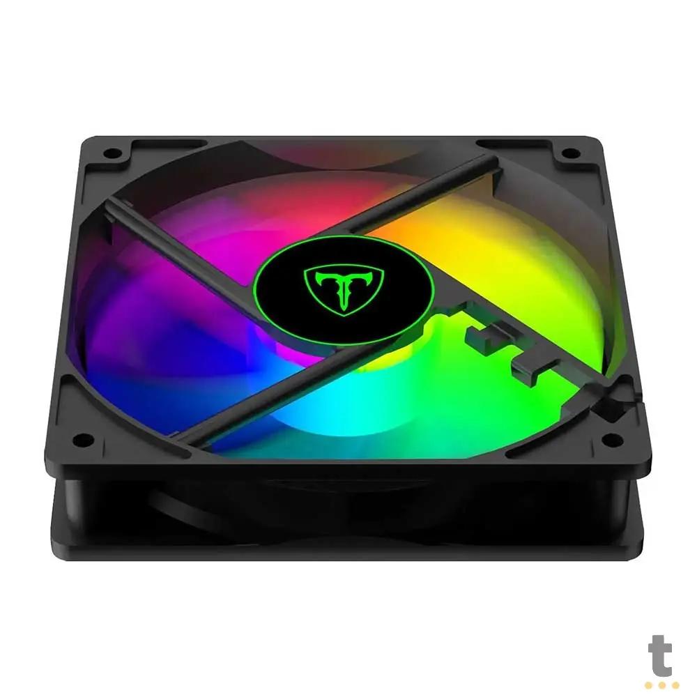 Cooler Fan para Gabinete T-Dagger Led Rainbown 120mm - T-TGF610 Truedata