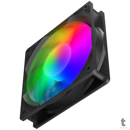 Cooler Fan para Gabinete T-Dagger Led Rainbown 120mm - T-TGF610 Truedata