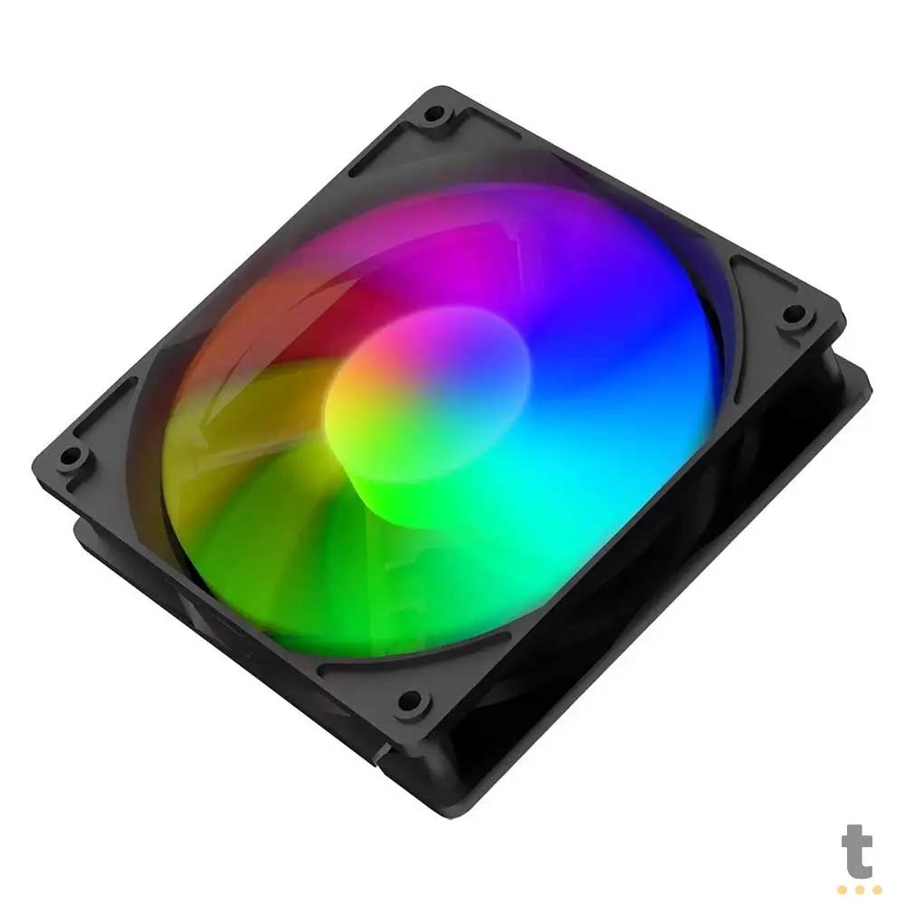 Cooler Fan para Gabinete T-Dagger Led Rainbown 120mm - T-TGF610 Truedata