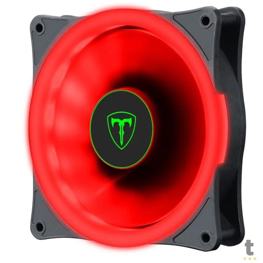 Cooler Fan para Gabinete T-Dagger Led Vermelho 120mm - T-TGF200-R Truedata