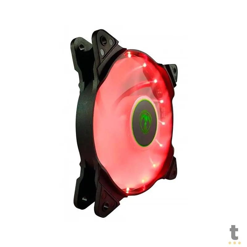 Cooler Fan para Gabinete T-Dagger Led Vermelho 120mm x 25mm - T-TGF300-R Truedata