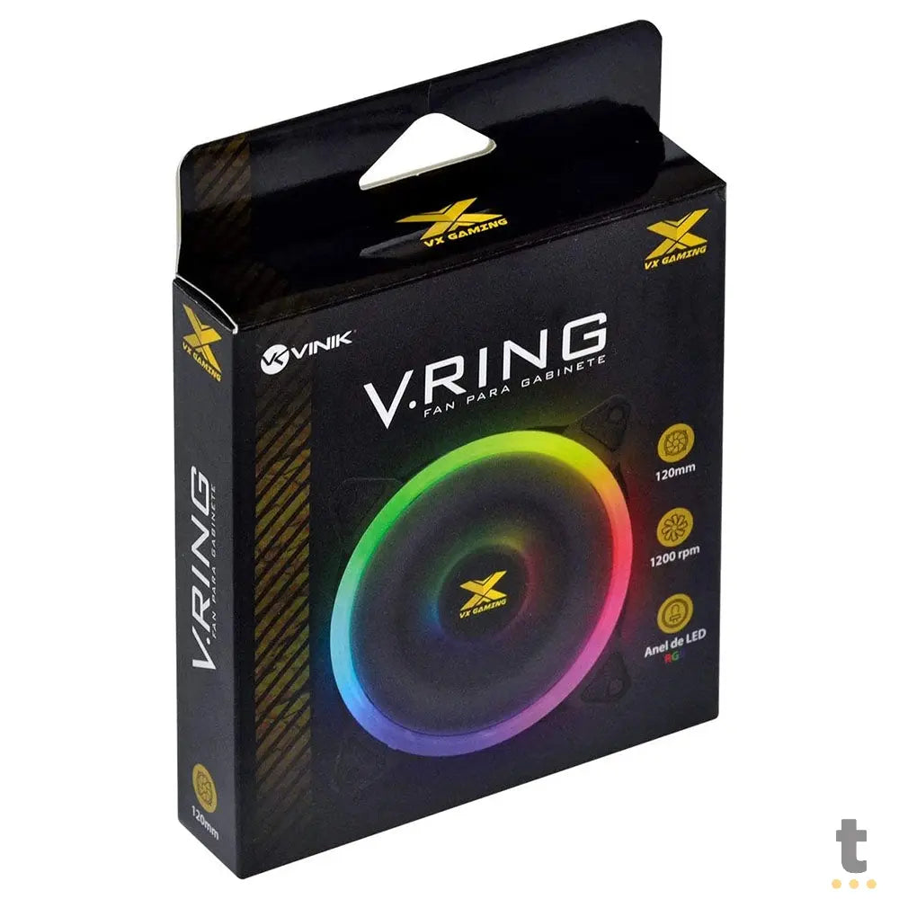 Cooler Fan para Gabinete Vinik Rainbow 120X120mm - VRINGRGB Truedata