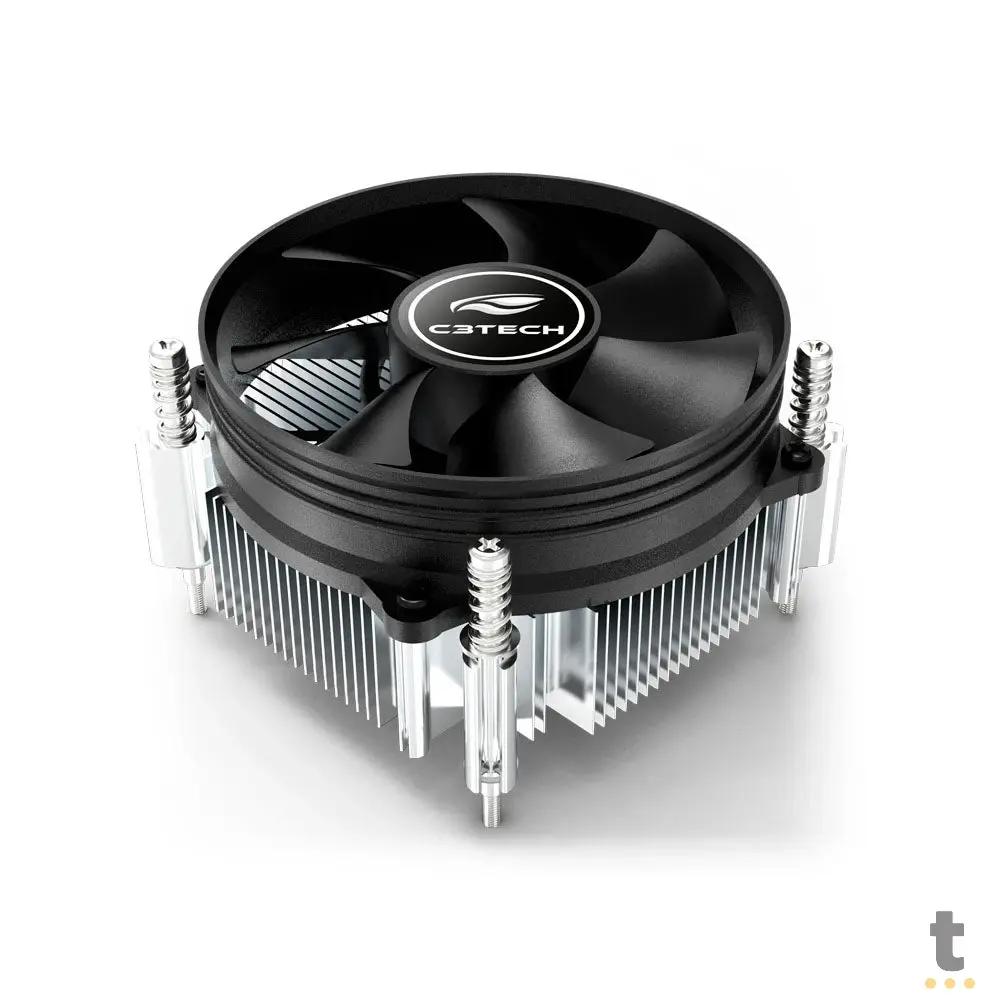 Cooler Para Processador Intel 1155, 1151, 1150, 1200 / 1700 C3Tech - FC-20BK Truedata