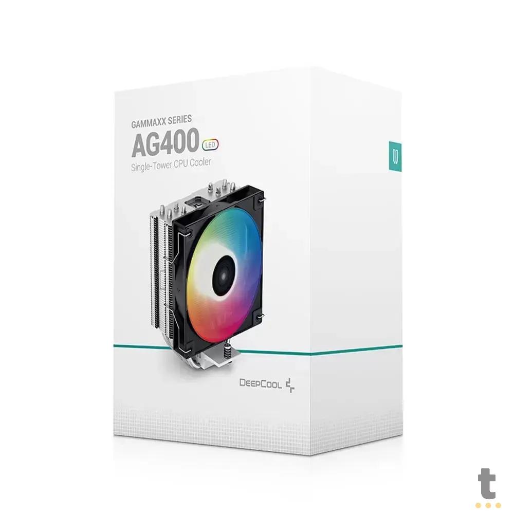 Cooler Para Processador Intel/AMD DeepCool Gammaxx AG400 120mm Preto - R-AG400-BKLNMC-G-1 Truedata