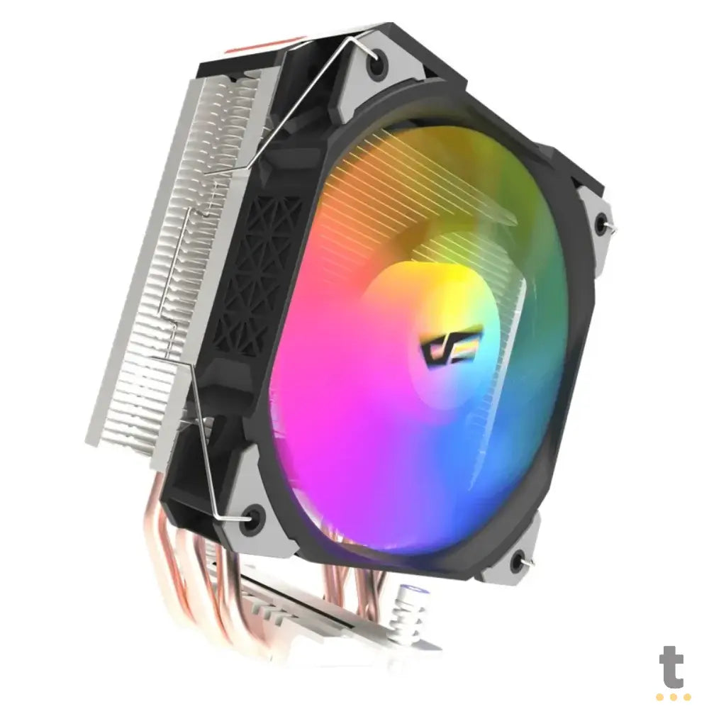 Cooler Para Processador Intel/AMD LGA 1700 / 1200 / 115X / AM4 / AM5 Darkflash U400 Gamer ARGB 120mm - U400 Preto Truedata