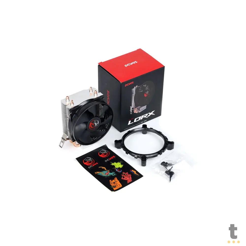 Cooler Para Processador Intel/AMD PCYes Lorx TDP 95W 92mm - ACLX92BL Truedata