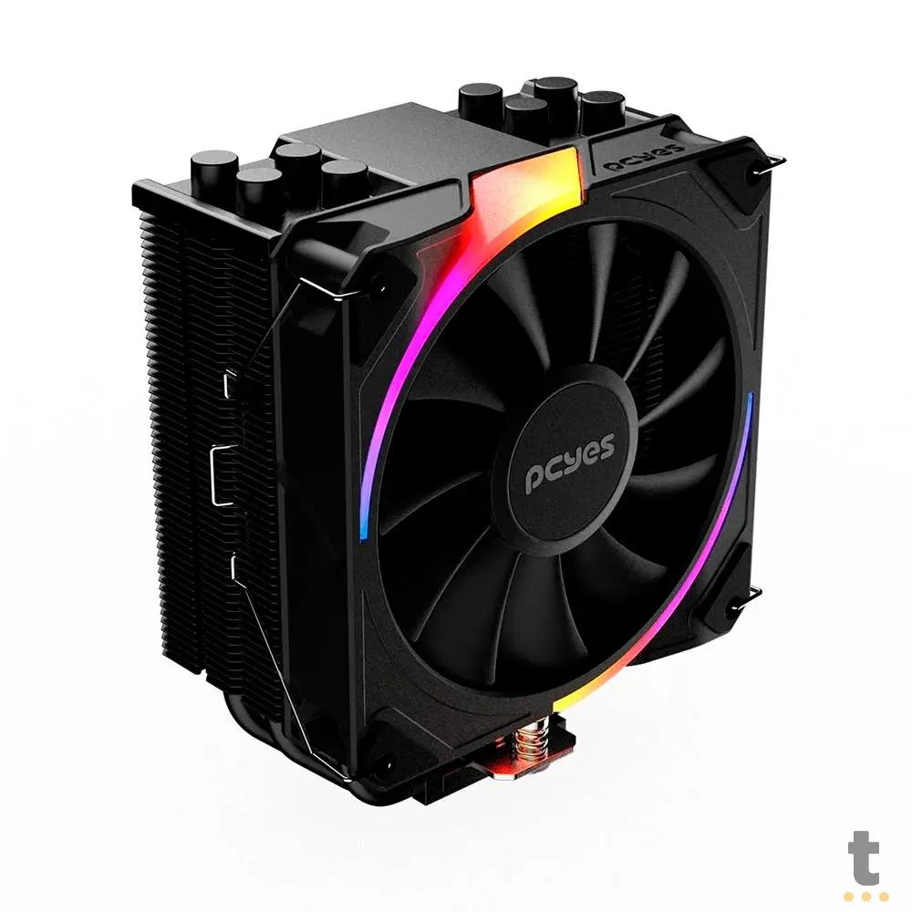 Cooler Para Processador Universal PCYes Frost Pulse Black Vulcan 180W RGB - PEFPARGBBV Truedata