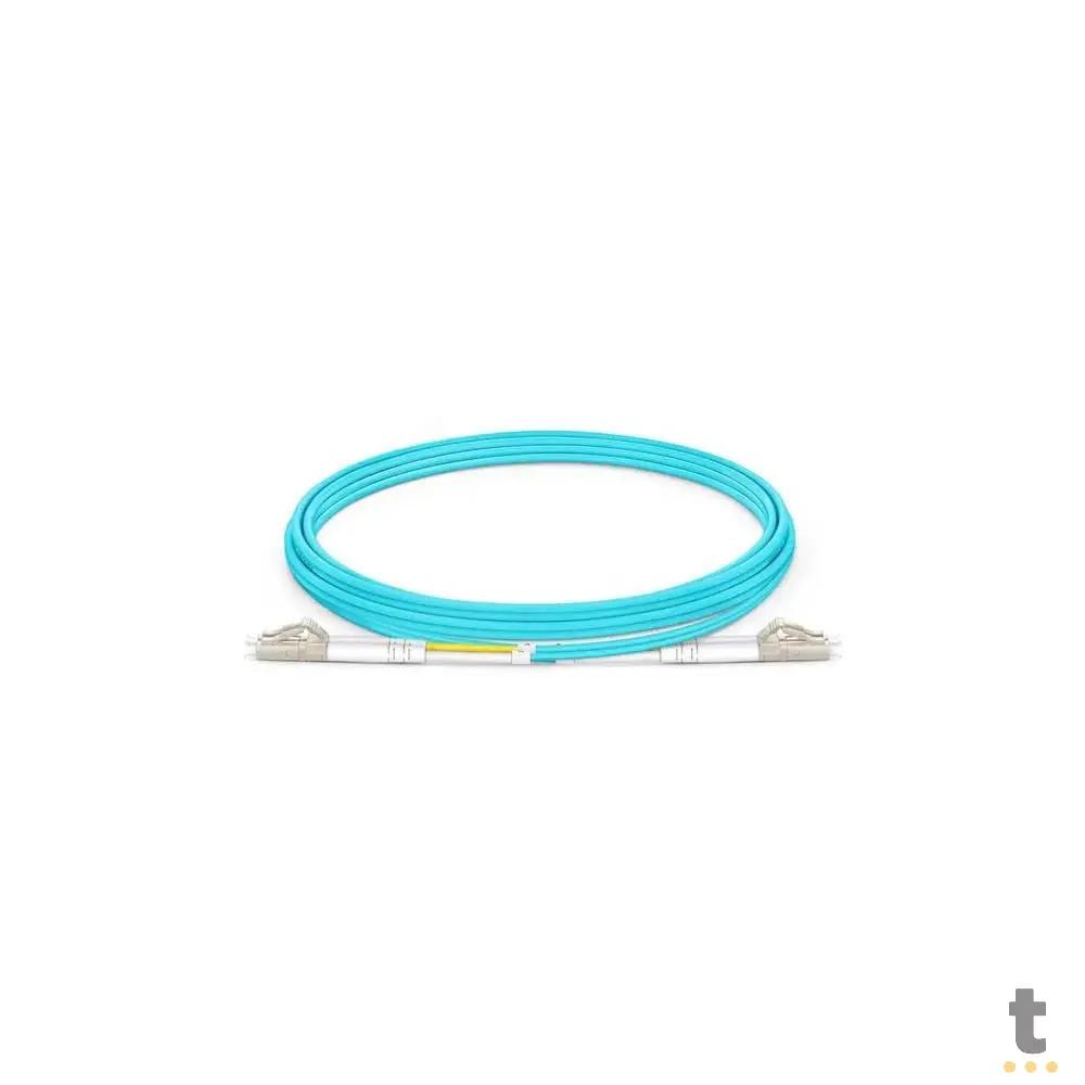 Cordão Óptico LC/LC Multimodo 3 Metros Duplex 50/125 OM3 10Gb Truedata