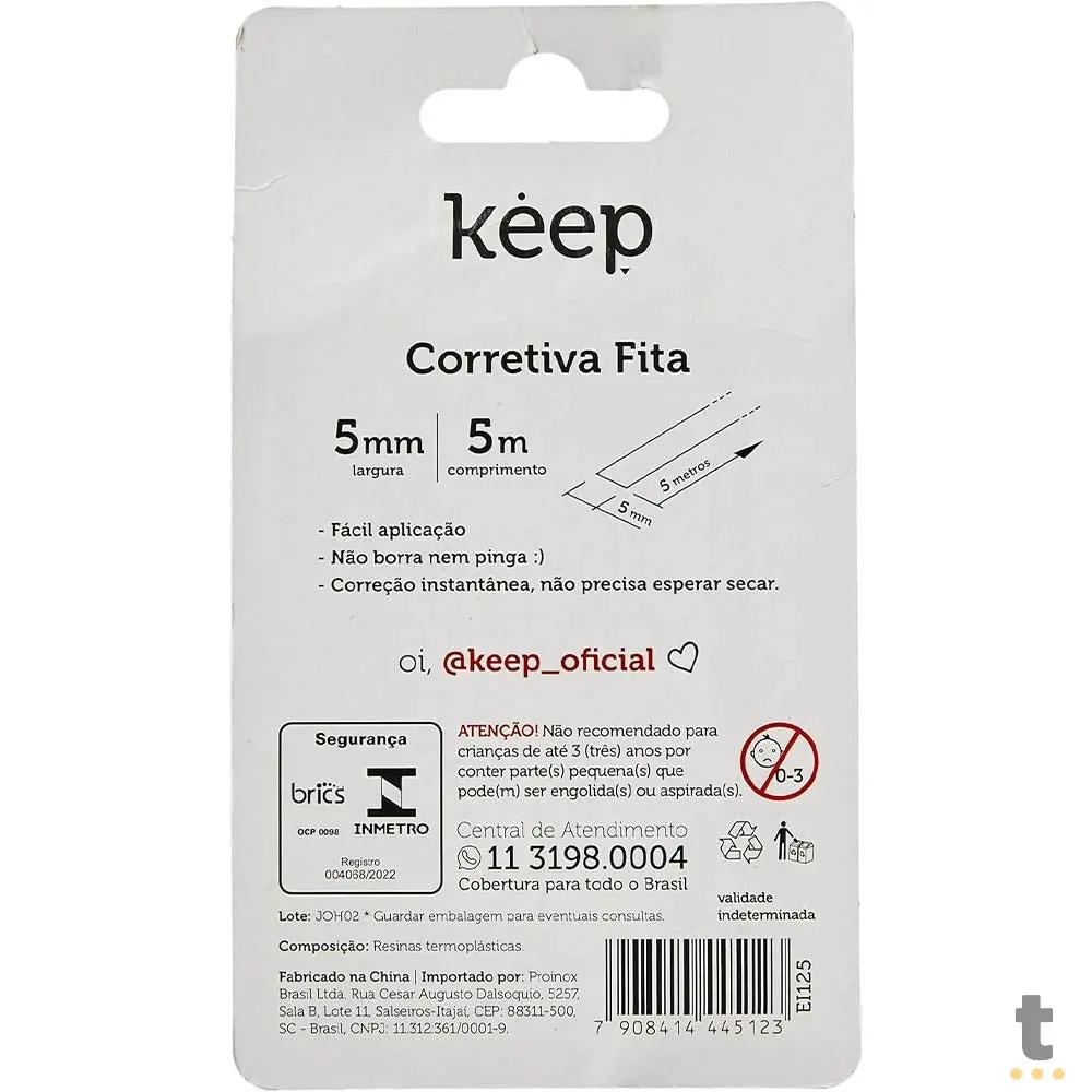 Corretivo em Fita Keep 5mm x 5m - EI125 Truedata