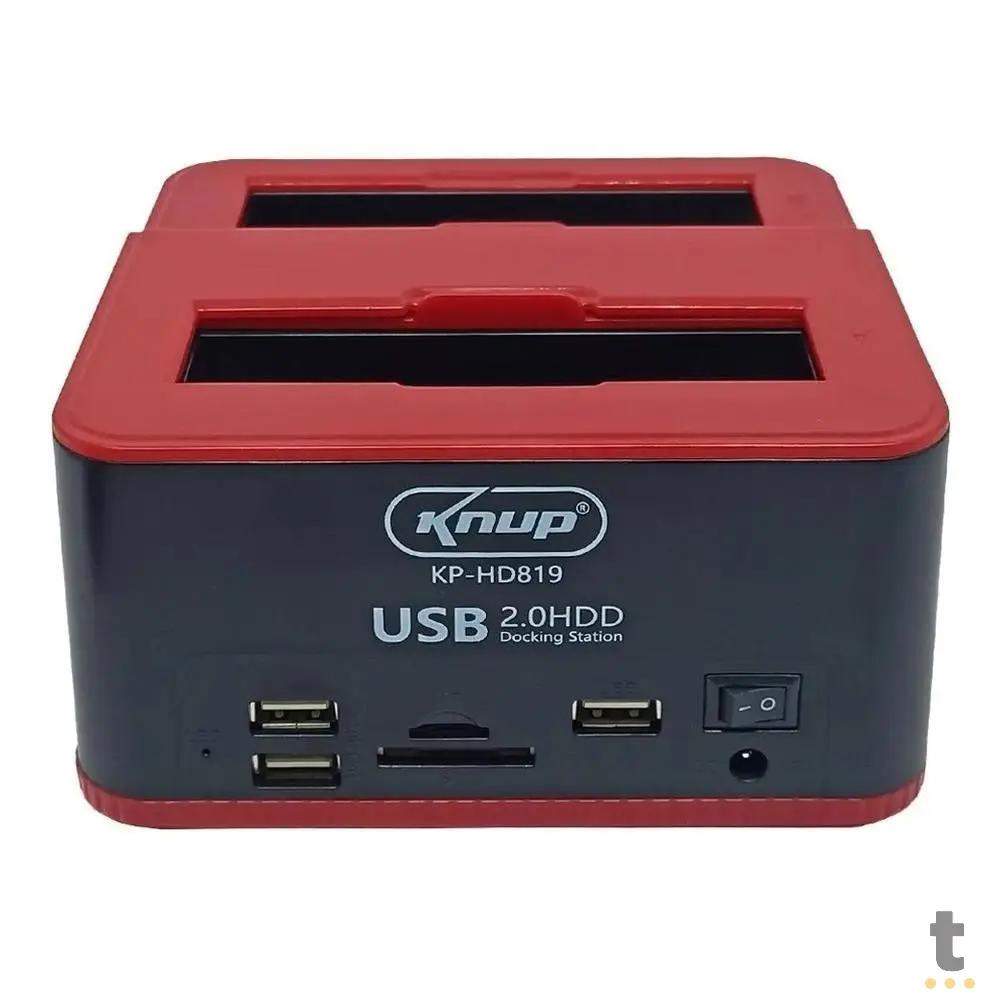 Dock Station Sata 3.5 E 2.5 Pols Hds SSDs, Leitor de Cartão, Pen Drives 3.0 Knup  - KP-HD819 Truedata