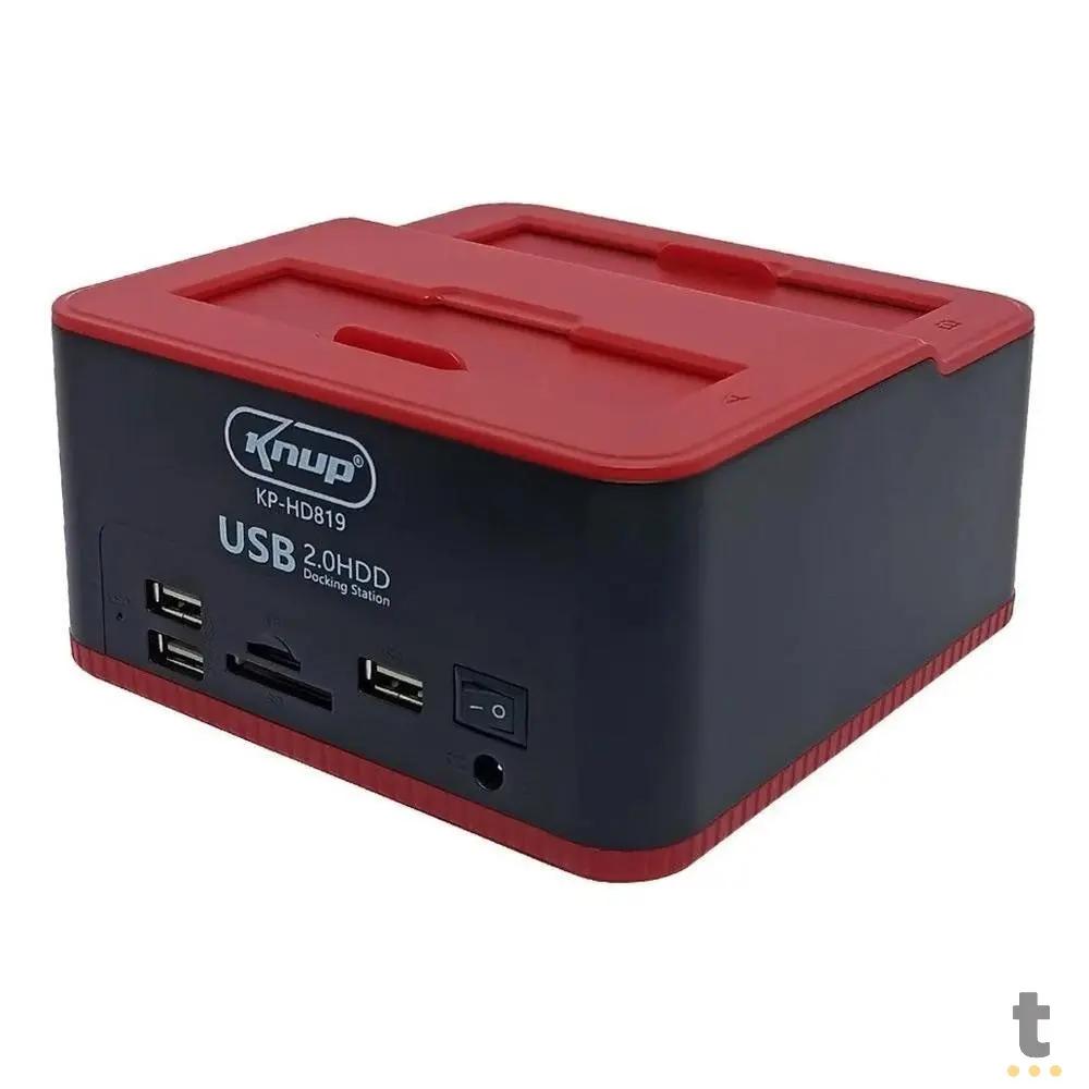 Dock Station Sata 3.5 E 2.5 Pols Hds SSDs, Leitor de Cartão, Pen Drives 3.0 Knup  - KP-HD819 Truedata