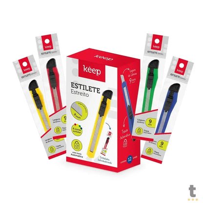 Estilete Estreito Keep c/ Trava Multi Cores - EI170 Truedata