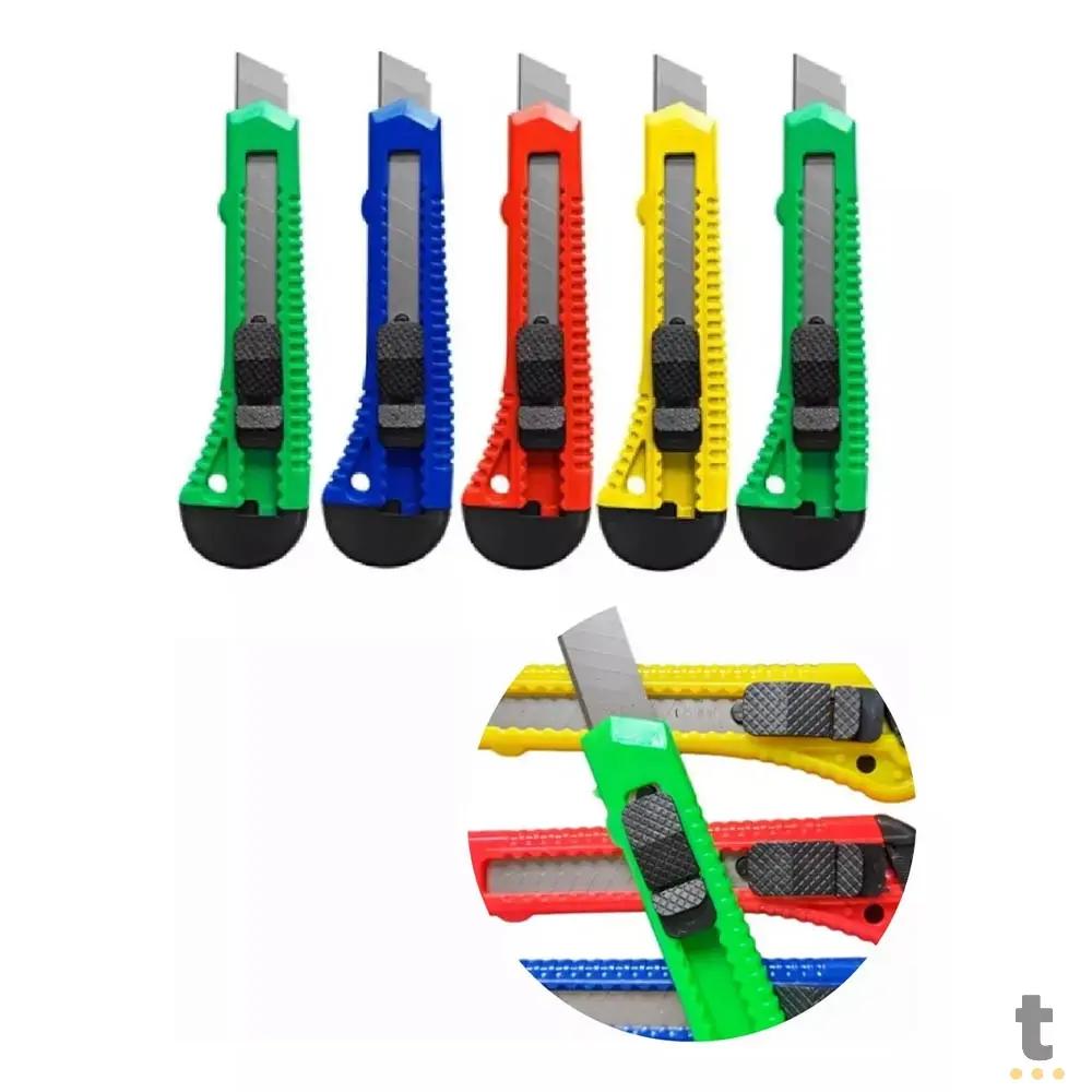 Estilete Simples Médio em Plastico - LXB-12PC Truedata