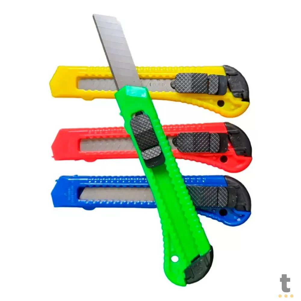 Estilete Simples Médio em Plastico - LXB-12PC Truedata