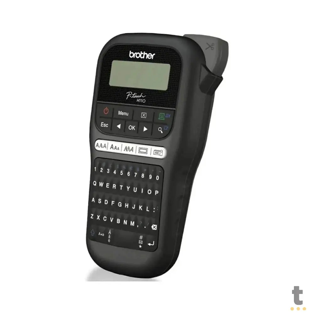 Etiquetadora Rotulador Portátil Brother PT-H110 Preta - PTH110BK - Fita TZe Truedata