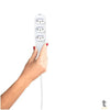 Extensão Elétrica 3 Tomadas 10A 3mt Bivolt Branca Intelbras - EXT 3003 Truedata