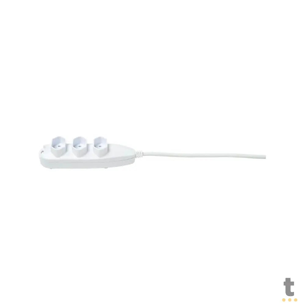 Extensão Elétrica 3 Tomadas 10A 5mt Bivolt Branca Intelbras - EXT 3003 Truedata