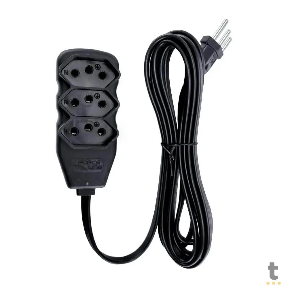 Extensão Elétrica 3 Tomadas 3mts Bivolt - 11678 Truedata