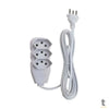 Extensão Elétrica 3 Tomadas Bivolt Branca - 4013 1.5M Truedata