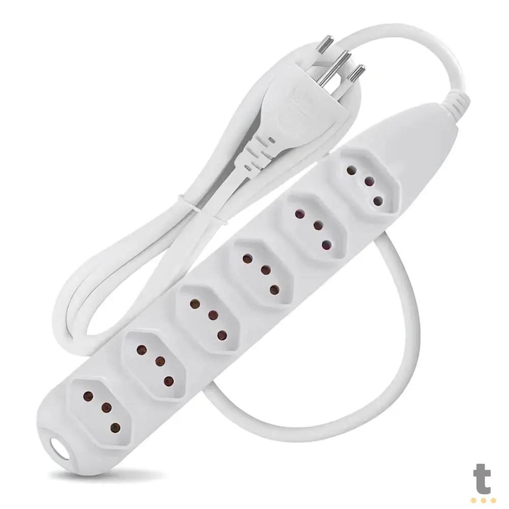 Extensão Elétrica 6 Tomadas Knup 3mts - SL7006 Truedata