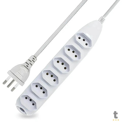 Extensão Elétrica 6 Tomadas Knup 3mts - SL7006 Truedata