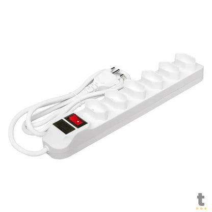 Extensão Elétrica 6 Tomadas Knup C/ Fusível 1.5mts - SL7506 Truedata