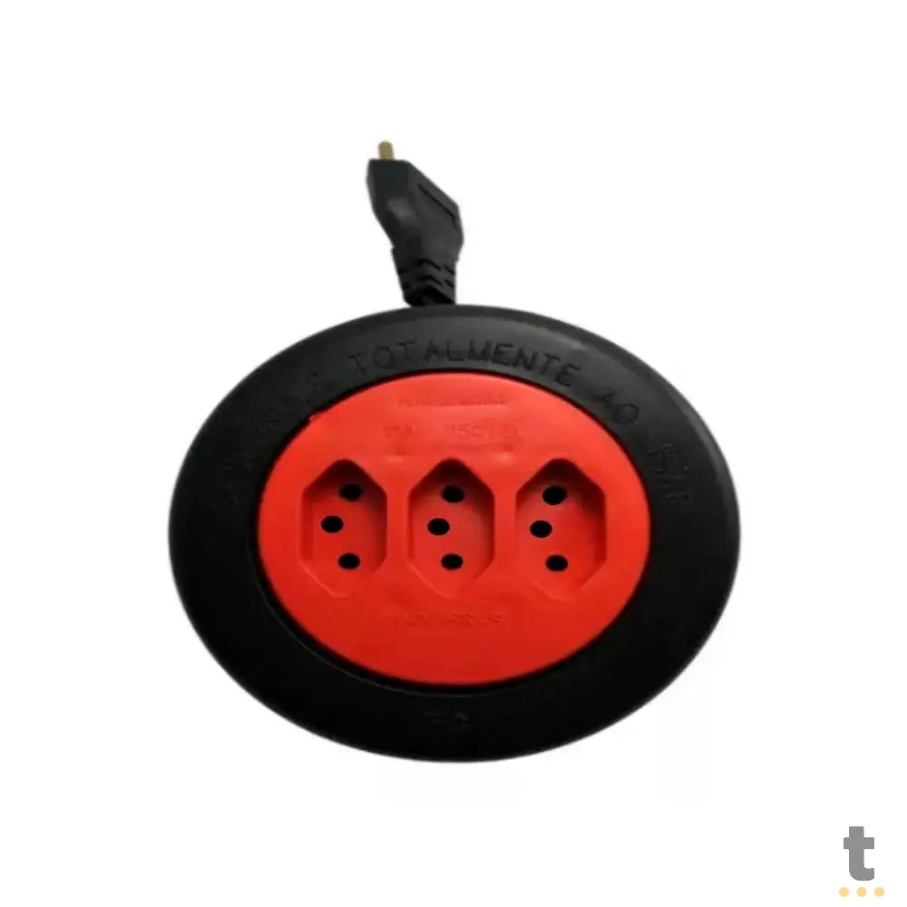 Extensão Elétrica Circular 3 Tomadas 3mts 2 Pinos - 14885 Truedata