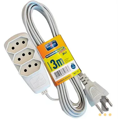 Extensão Elétrica Daneva 3 Tomadas 10a/250v - 3mt