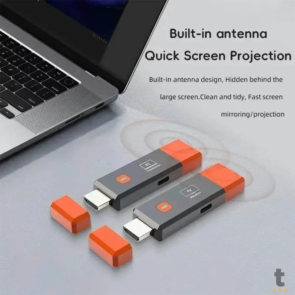 Extensor Hdmi Sem Fio USB-C Wireless TX/RX Truedata