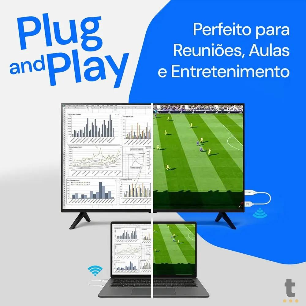 Extensor Hdmi Sem Fio USB Wireless Hongtop Truedata