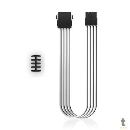 Extensor de Cabo para Fonte ATX 08 Pinos Deepcool 30cm Branco - EC300-CPU8P-WH Truedata