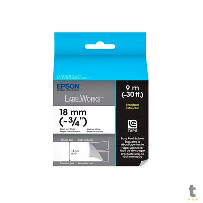 FITA PARA ETIQUETADORA 3/4 POLS 18MM 9M EPSON LC-5WBN9