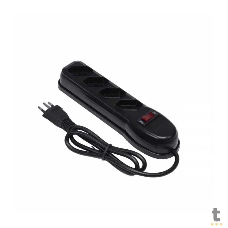 Filtro De Linha 4 Tomadas Vinik Bivolt 0,80cm Preto - 36216 Truedata