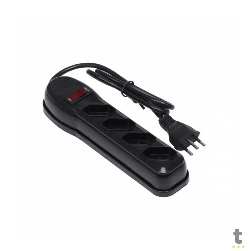 Filtro De Linha 4 Tomadas Vinik Bivolt 0,80cm Preto - 36216 Truedata