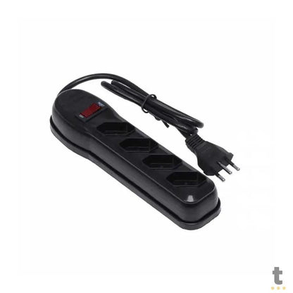 Filtro De Linha 4 Tomadas Vinik Bivolt 0,80cm Preto - 36216 Truedata