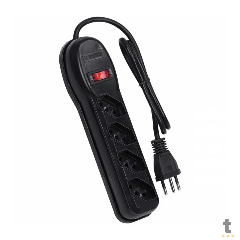 Filtro De Linha 4 Tomadas Vinik Bivolt 0,80cm Preto - 36216 Truedata
