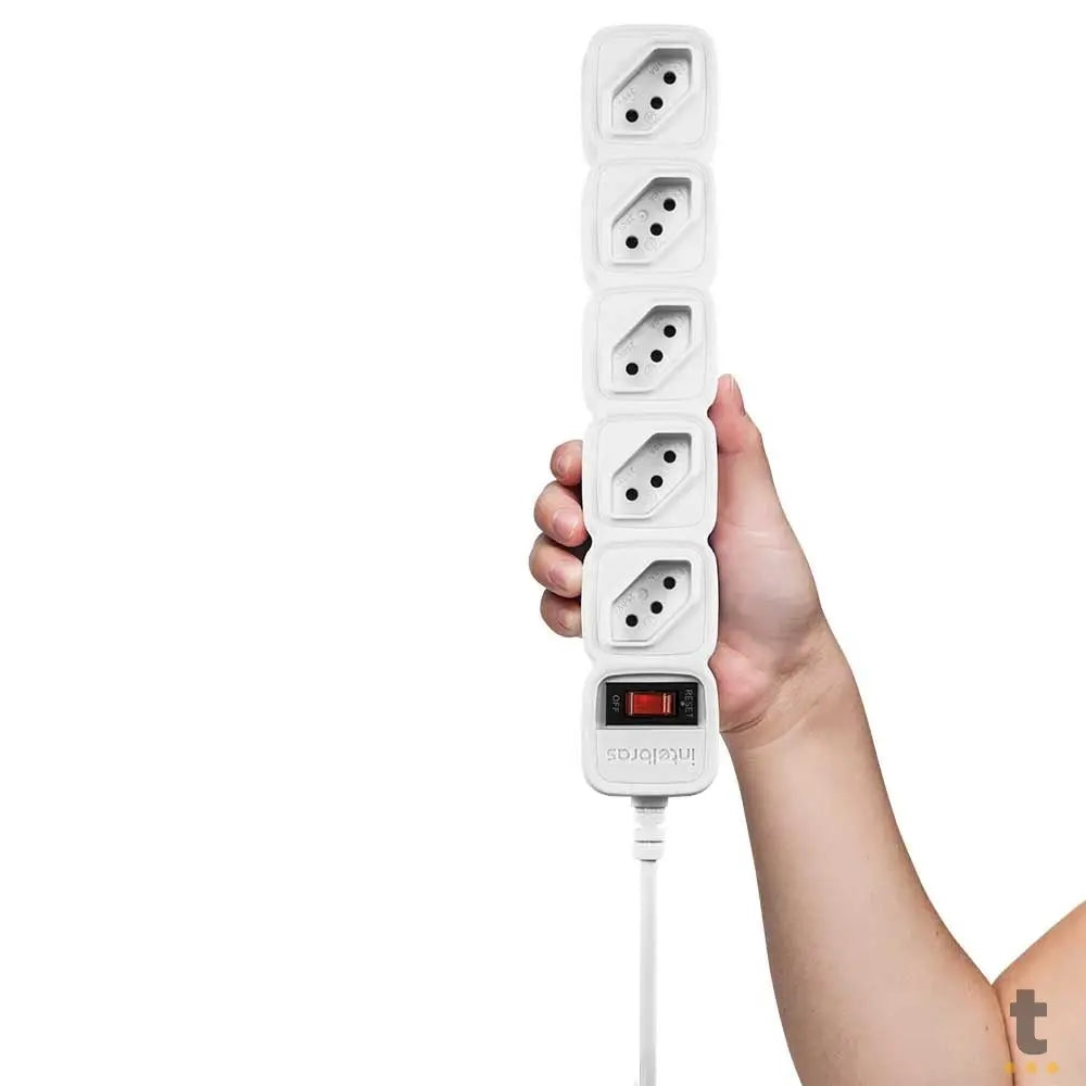 Filtro De Linha 5 Tomadas Intelbras Bivolt Chave 1,0 mt Epe 205 BR Branco - 4824200 Truedata