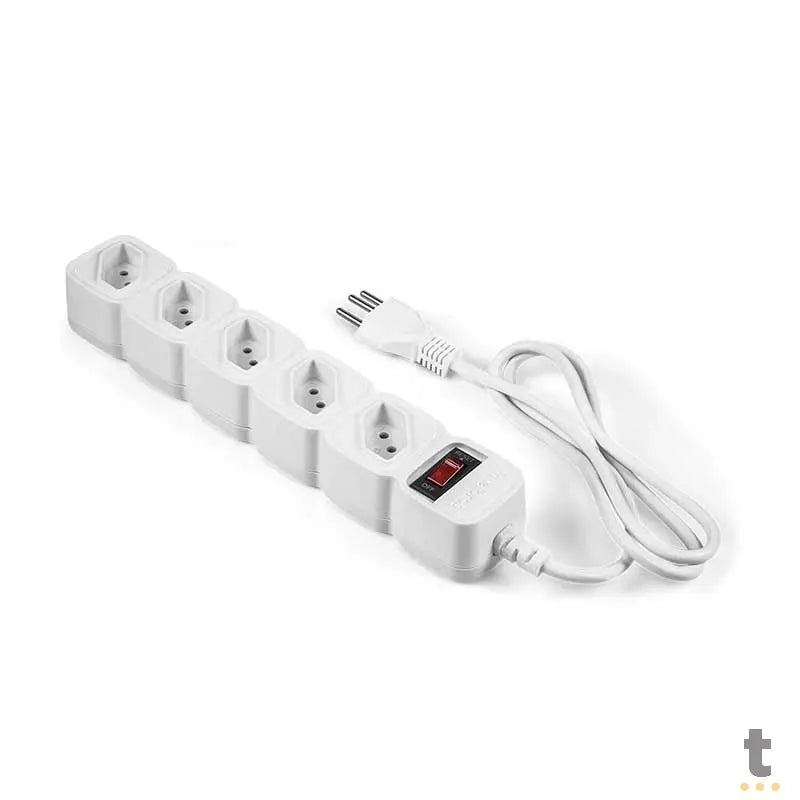 Filtro De Linha 5 Tomadas Intelbras Bivolt Chave 3,0 Mts Epe 205+ Branco - 4824202 Truedata