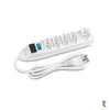 Filtro De Linha 5 Tomadas Multilaser Bivolt Branco Linear 1.2m - WI300 Truedata