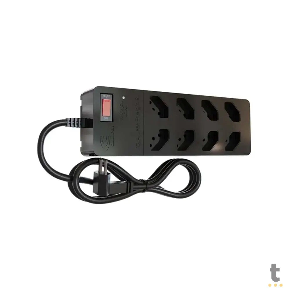 Filtro De Linha 8 Tomadas Clamper Bivolt C/ Proteção DPS 3P 1m Preto - 84879 Truedata