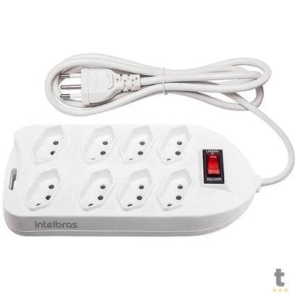 Filtro De Linha 8 Tomadas Intelbras Bivolt Chave 1.5 Mt Epe1008+ Branco - 4824003 Truedata