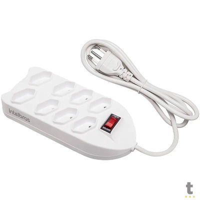 Filtro De Linha 8 Tomadas Intelbras Bivolt Chave 1.5 Mt Epe1008+ Branco - 4824003