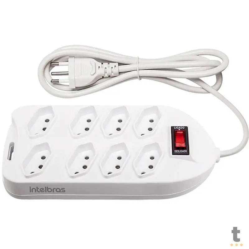 Filtro De Linha 8 Tomadas Intelbras Bivolt Chave 1.5 Mt Epe1008+ Branco - 4824003 Truedata