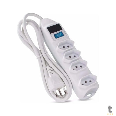 Filtro de Linha 4 Tomadas 5m C/ Medidor de Voltagem - 7604