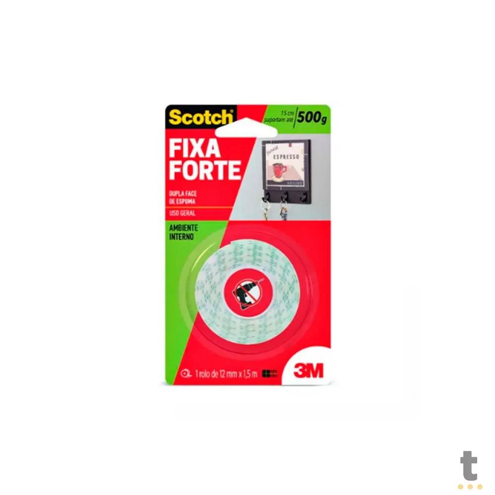 Fita Dupla Face de Espuma Scoth Fixa Forte 3M 12mm x 1,5m - 34993 Truedata