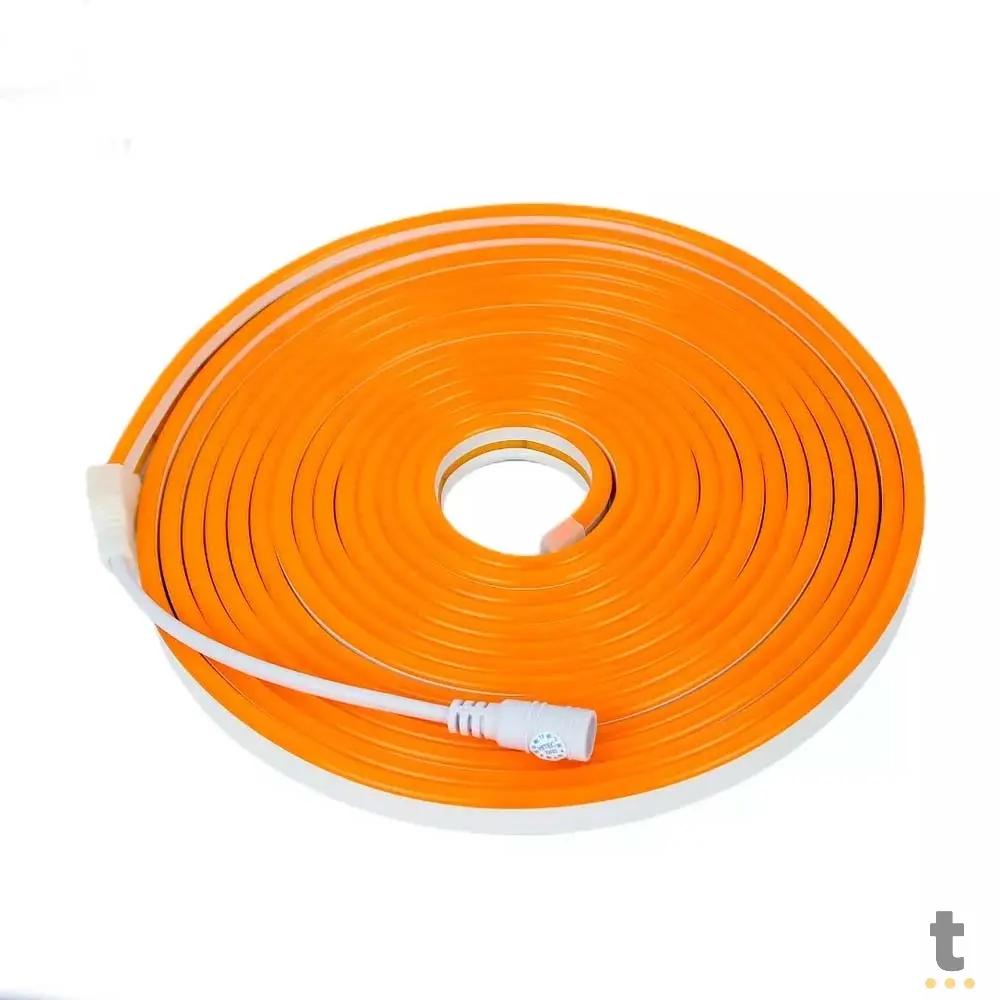 Fita Led Neon Flex 12v 2,5cm 5m Siliconada Alto Brilho Laranja Leon GTS - 09/2023HJ Truedata