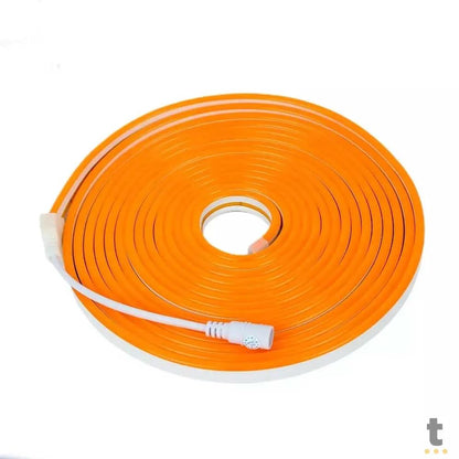 Fita Led Neon Flex 12v 2,5cm 5m Siliconada Alto Brilho Laranja Leon GTS - 09/2023HJ Truedata